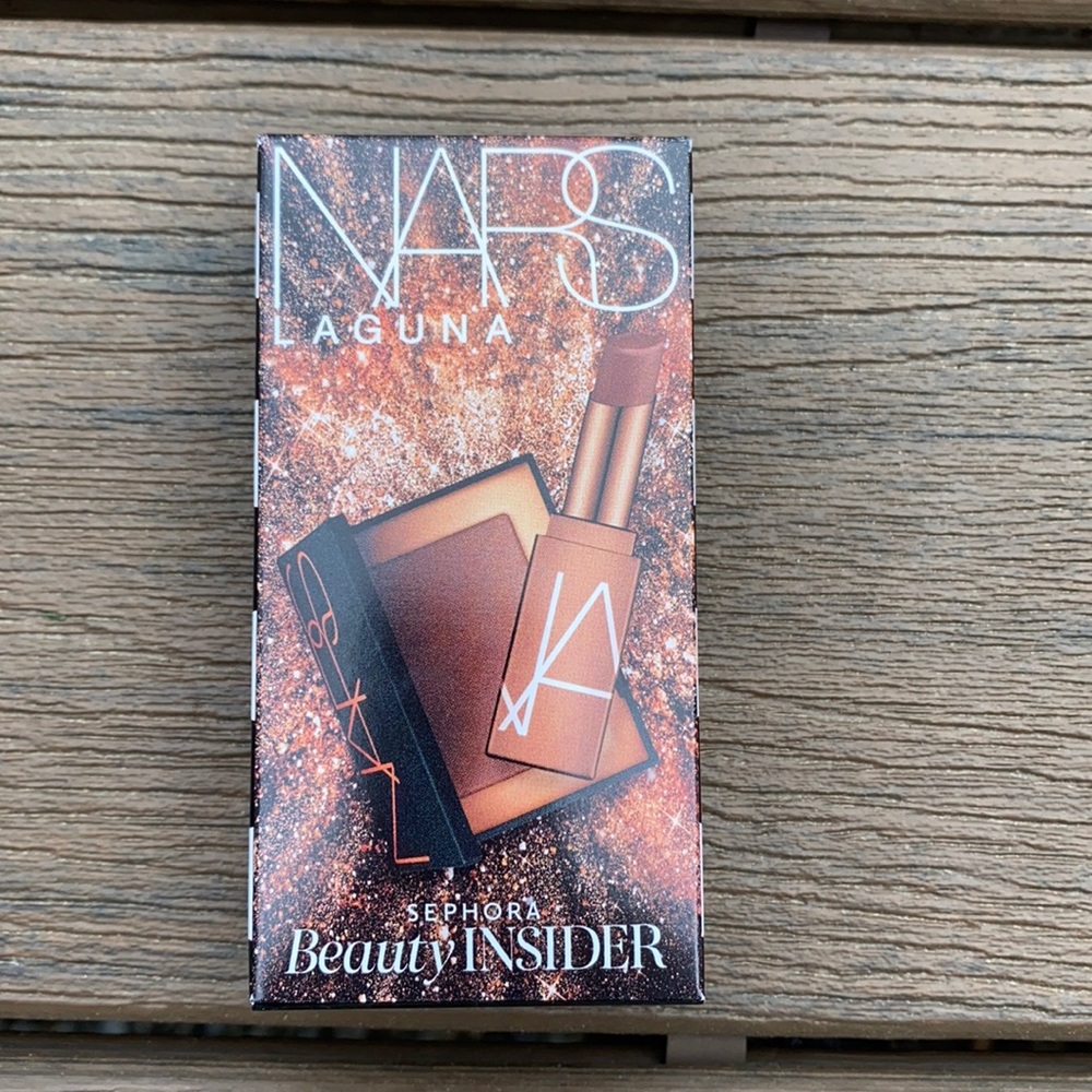 Nars bronzing powder and Afterglow Lip balm.